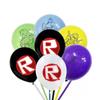 Traje de Decoración Temática Mundo Virtual Roblox Juego de Dibujos Animados Sandbox Bandera de Tiro Globo Tarjeta para Pastel Impresión