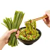 Fideos Largos de Col Rizada con Textura Masticable, Sabor Original, Fideos Secos de Frutas y Verduras, Empacados Individualmente, Comida Instantánea Sin Cocción, Aproximadamente 500G/Bolsa