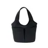 Bolsa de ombro única sob o braço, bolsa tote de grande capacidade, bolsa de nylon estilosa, novo estilo primavera 2026, bolsa de mão plissada para o dia a dia
