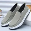 Nuevos Zapatos de Hombre de Alta Calidad para Otoño Zapatos de Tela Transpirables Zapatos Individuales para Hombre Suela Suave Antideslizante Juventud Casual Estilo Antiguo de Pekín Zapatos Perezosos