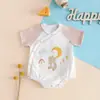 Bebé Clase A Verano Delgado Manga Corta Envolvente Ropa Gorda Femenina Bebé Ropa de Verano para Bebé Transpirable Ropa de Verano para Recién Nacido