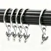 Anillos de Cortina de Acero Inoxidable de Gran Diámetro Personalizados, Anillos Romanos con Pinza de Cocodrilo para Cortinas de Ducha, Ganchos de Metal para Colgar Cortinas