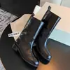 Super estiloso~ Botas western cowboy curtas de couro genuíno de salto grosso de perna larga de alta qualidade vintage para mulheres, botas Martin de outono e inverno