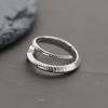 Anillo de plata S925 "Red Practice" para hombre, moderno y sencillo, con personalidad, estilo retro europeo y americano, con diseño de serpiente dominante.