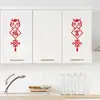 Decoración de Año Nuevo Pegatinas para Ventana Festival de Primavera Año del Caballo Pegatinas de Nudo Chino Cocina Refrigerador Ambiente de Año Nuevo Pegatinas de Pared