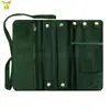 Bolsa Rolo para Armazenamento de Joias com Textura de Couro Bolsa de Veludo para Armazenamento de Colares e Anéis Femininos Bolsa de Joias para Viagem Portátil de Viagem