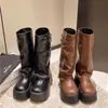 Botas Chunky com Cano Largo, Estilo Doce e Cool, Botas de Cavaleiro de Cano Alto, Botas Western Picantes de Outono com Sola Grossa, Botas Longas Acima do Joelho, Botas Slouch para Meninas