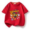 Ropa infantil de dibujos animados del equipo Wang Wang, una generación de niños, camiseta de manga corta de algodón, abrigo naranja, camiseta para bebé niño