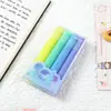 Plumón Resaltador Suave Protector de Ojos para Estudiantes, Resaltador para Cuadernos, Marcador Fluorescente, Juego de Plumones Resaltadores de Colores