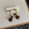 Pendientes Retro Maillard Nicho Lujo Gama Alta Pendientes de Otoño e Invierno 2025 Nuevos Pendientes Populares para Mujer
