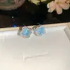 Pendientes de Flor de Gota de Aceite de Perla con Circonita Aguja de Plata Estilo Coreano Pendientes Dulces y Elegantes Pendientes de Lujo Ligero de Alta Gama para Mujer