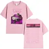 Camiseta Ed Sheeran Loop Tour 2026 Global Tour Mercah para homens e mulheres, camiseta da moda