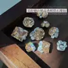 Zircón Brillante de Champagne Montón Diamante Joyería para Uñas Artísticas Azúcar Rocoso Maillard Huevo de Paloma Cuadrado Redondo Bola de Diamante Joyería para Uñas Artísticas