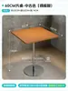 Mesa y Silla para Cafetería Combinación Simple Coreana Mesa y Silla para Restaurante Tablero Marino de Abedul Mesa Redonda para Cafetería de Postres de Celebridad de Internet