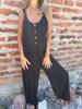Mono informal holgado con bolsillos y botones de color sólido europeo y americano, novedad de verano de 2025, para mujer