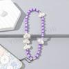 Cadena para teléfono móvil con forma de corazón de acrílico de colores de Amazon, cordón para teléfono móvil opcional multicolor de moda europea y americana, cuerda para llaves al por mayor