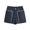 Ins estilo europeu e americano 2026 nova moda temperamento Amazon atacado de roupas femininas deslocamento casual shorts simples