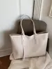 Bolsa de Gran Capacidad para Viajes Transfronterizos para Mujer 2026 Nueva Bolsa Tote Bolso de Hombro de Color Sólido Texturizado para Mujer Bolso Grande Tejido