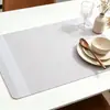 Jogo americano de lugar lavável mesa de jantar prato tigela talheres porta-copo moderno minimalista PVC isolamento térmico antiderrapante jogo americano ocidental