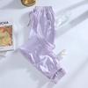 Pantalones Jogger Elegantes para Niñas Verano 2025 Nuevos Pantalones de Seda Helada Pantalones Casuales para Niños Mayores Pantalones a Prueba de Mosquitos Verano