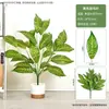 Escritorio Escandinavo Planta Verde en Maceta Pequeña Planta de Hoja Perenne en Maceta Decoración de Sala de Estar Flor Artificial Planta Biónica Muebles para el Hogar