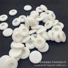 Fabricante Personalizado Negro y Blanco Esponja Doméstica Orejeras Dobles Poliéter Labial Esponja Cabeza Flocado Labial Líquido Punta de Pluma
