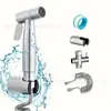 Jingchi Baño Acero Inoxidable 304 Pistola de Bidé para Inodoro Juego Accesorios Modernos Simples para Cisterna de Inodoro Dispositivo de Descarga