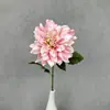 Novo produto transfronteiriço: Flor de dália artificial única para decoração de casamento de alto padrão, decoração de casa e dália para pintura a óleo