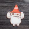 Broche acrílico de dibujos animados, lindo anime de One Piece, insignia de la Pantera Rosa Blanca Grande, accesorios para niños, parche para teléfono móvil