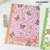 Coleção de cadernos B5 grampeados, páginas pautadas com desenhos fofos grampeados, diário de estudante, caderno planejador