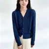Cardigan de Tricô de Manga Longa Outono Inverno com Decote V Feminino Novo Retrô Malha Trançada Slimming Malharia Top Outerwear Suéter Feminino