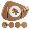 El tapete cuadrado de piel a cuadros pequeños más vendido de Amazon, de doble cara, para el hogar, hotel, comida occidental, impermeable, aislante, en stock