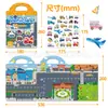 Libro de pegatinas de gelatina educativo portátil de educación temprana para niños de Amazon transfronterizo, libro silencioso de animales, libro de pegatinas de educación temprana en inglés