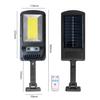 Luz Solar de Jardim Transfronteiriça Iluminação por Indução Automática com Controle Remoto Arandela Externa Cerca Garagem Jardim Poste de Rua