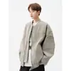 Chaqueta Bomber Estilo Americano Holgada Moderna Marca Top Ropa Exterior High Street Chaqueta de Otoño para Hombre Chaqueta de Montañismo para Exteriores Chaqueta con Cuello Alto Top