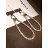 Cordão para Celular Corrente para Pendurar Clipe Pingente Curto High-End Luxo Espessado Strass Resistente Universal Moda Cordão de Pulso