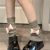 Otoño e Invierno Nuevo Lindo Calcetines Estilo Universitario Dibujos Animados de Alta Gama Lolita Cubrepiernas Subcultura Jk Calcetines de Pierna de Rizo para Mujer