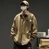 Chaqueta para Hombre Primavera y Otoño Nueva Llegada Holgada Casual Camisa Moda de Marca Estilo Japonés Ropa de Trabajo Camisa de Manga Larga