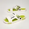 Pantuflas de Moda para Hombre para Exteriores, Chanclas Planas Cómodas Antideslizantes de Moda para Conducir, Pantuflas de Suela Gruesa