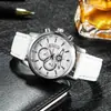 2026 Nuevo Reloj de Negocios Multifuncional de Moda para Hombres, Reloj de Cuarzo con Correa de Cuero de Tres Esferas y Seis Manecillas al por Mayor