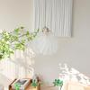 Lámpara de araña pequeña de cristal con forma de concha romántica de lujo con entrada francesa, estilo americano moderno, para restaurante, dormitorio y mesita de noche.