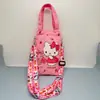 Bolsa para Garrafa de Água de Desenho Sanrio Bolsa Transversal Kuromi Dango Cinnamoroll Bolsa Balde Bolsa de Armazenamento de Mão Bolsa de Lona