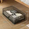 Caja de almacenamiento para debajo de la cama, gabinete plano extraíble, estante de almacenamiento para debajo del televisor, caja de almacenamiento para zapatos debajo del sofá con ruedas