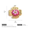 Acero Inoxidable Tejido a Mano Personalizado Colgante Dulce Flor Perla Accesorios para Joyería DIY Pendientes