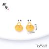 Nuevo Colgante León Despertando Oro Arena Palabra de Bendición Bolsa de la Suerte Pulsera Collar Colgante Oro Chapado Oro Arena Accesorios Accesorios de Joyería DIY