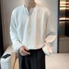 Camisa de Perfil Cityboy Blanco Puro Manga Larga para Hombre Primavera y Otoño Marca de Tendencia Ropa Interior de Traje de Gama Alta