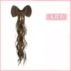 Laço de Fita Rabo de Cavalo Meio Preso Grampo de Cabelo com Pena Coque Presilha de Bico de Pato Pacote de Cabelo Estilo Princesa Peruca