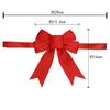 Lazo de Banda de Goma Cola de Golondrina Doble Oreja Rojo y Verde Guirnalda de Navidad Caja de Regalo Accesorios para Joyería Cinta Decorativa