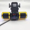 Suporte para Celular com Luzes Coloridas Recarregáveis, Alto-falante Mp3 para Motocicleta, Alto-falante com Graves de 20W, Reprodutor de Música Bluetooth