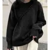 Novo suéter de outono e inverno estilo coreano para mulheres, solto e casual, espessado, estilo japonês, estilo Mori, suéter de tricô estilo coreano, pulôver